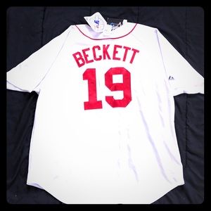 Majestic Josh Beckett #19 redsox home jersey